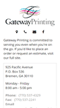 Mobile Screenshot of gatewayprint.com